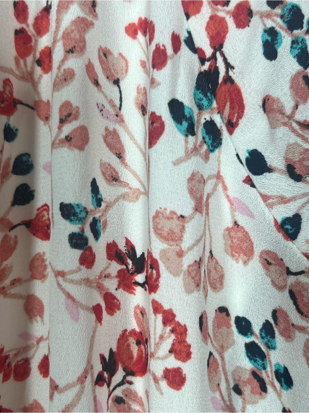 NWT Figueroa & Flower Boho Peasant Flowy Figure Flattering Smocked Tiered Maxi L - Picture 4 of 12